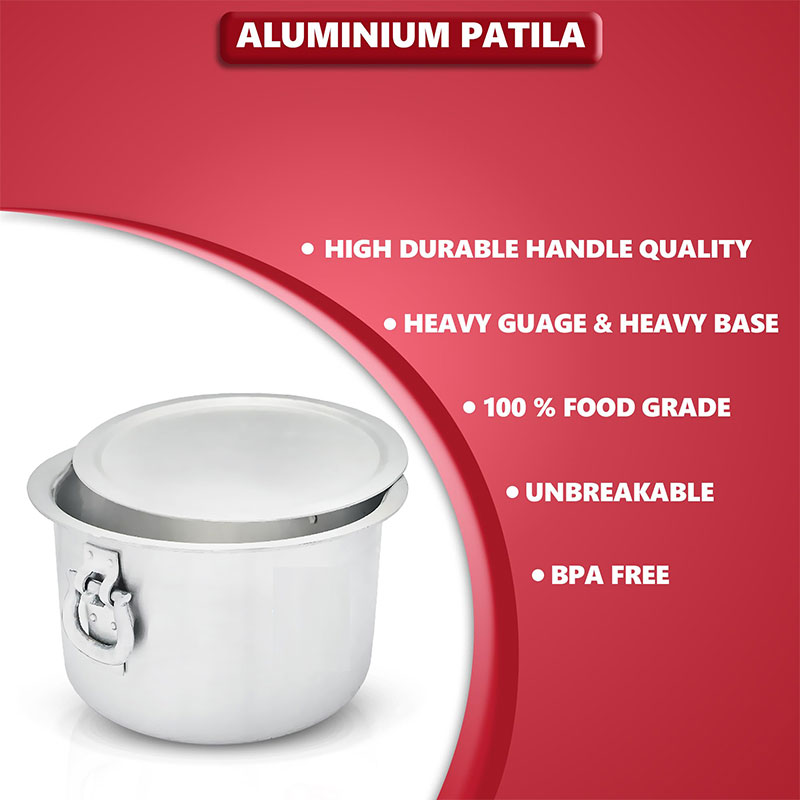 Nadstar Aluminium Sufuria 480L With Lid &Amp; Handle 59Kg Gauge 5G 5.40Mm Aluminium Tapela Patila With Handles Commercial Tope No.84