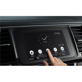 Sony  6.95" Multimedia Receiver with Wireless Apple CarPlay/Android Auto, HDMI Video Input and Maestro Ready,  Frameless Touchscreen, Antiglare display, Type-C USB, Digital Clarity Tuner With Bluetooth XAV-AX6000