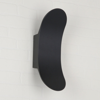 Tronic Simple Black LED Wall Light