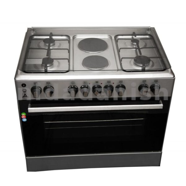 Delta Cookers 90x60cm Electric Oven & Grill 4 Gas & 2 Electric Burner DGC9042.I - Image 2