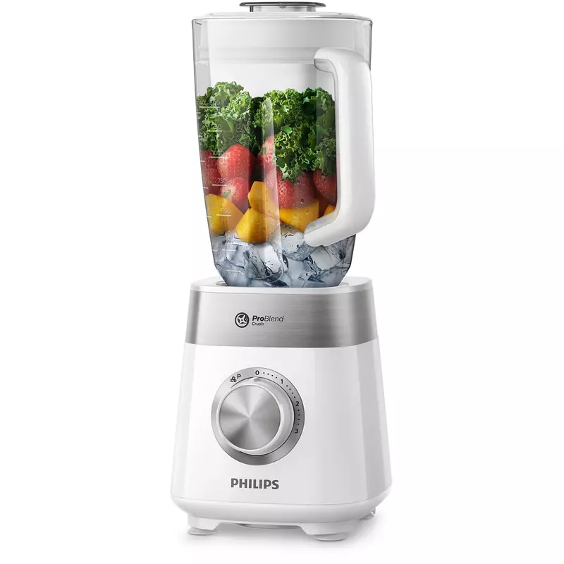 Philips Blender 2L with Max 1.5 L Capacity Jar 800W, Multi Speed Setting + Pulse, with Ice Crush Function 6 Star Serrated Steel Blade HR2224/00 - Image 3