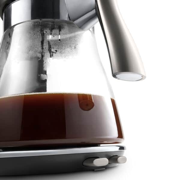 De'Longhi Coffee Maker Clessidra Drip 1.25L 1800W 10 Cups Auto-Shut Off Water Level Indicator Glass Carafe Anti Drip Keep Warm Award Winning Design ICM17210 - Image 3