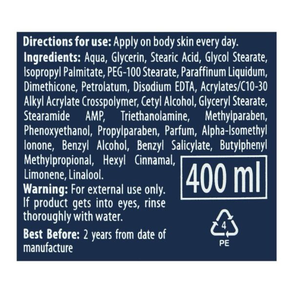 Vaseline Men Body Lotion Strength 400ml 3in1 Lotion for Dry Skin Provides Healing Moisture for Healthy-Looking Resilient Skin 69735264 (Pack of 3) - Image 3