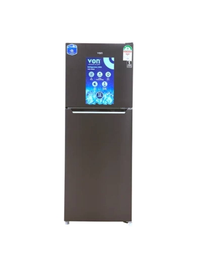 Von Double Door Fridge, 202L Silver VART-26NMS