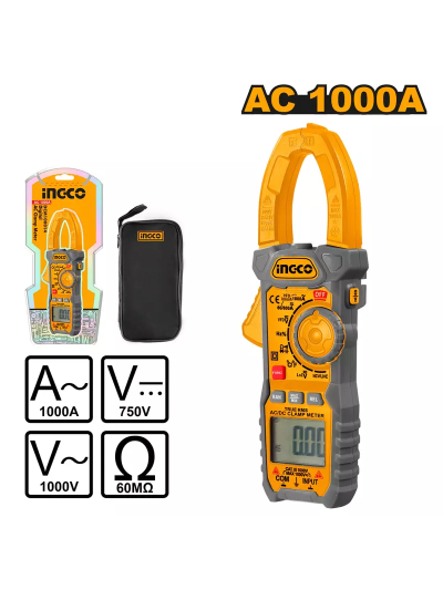 Ingco Digital AC Clamp Meter 1000A DCM100014