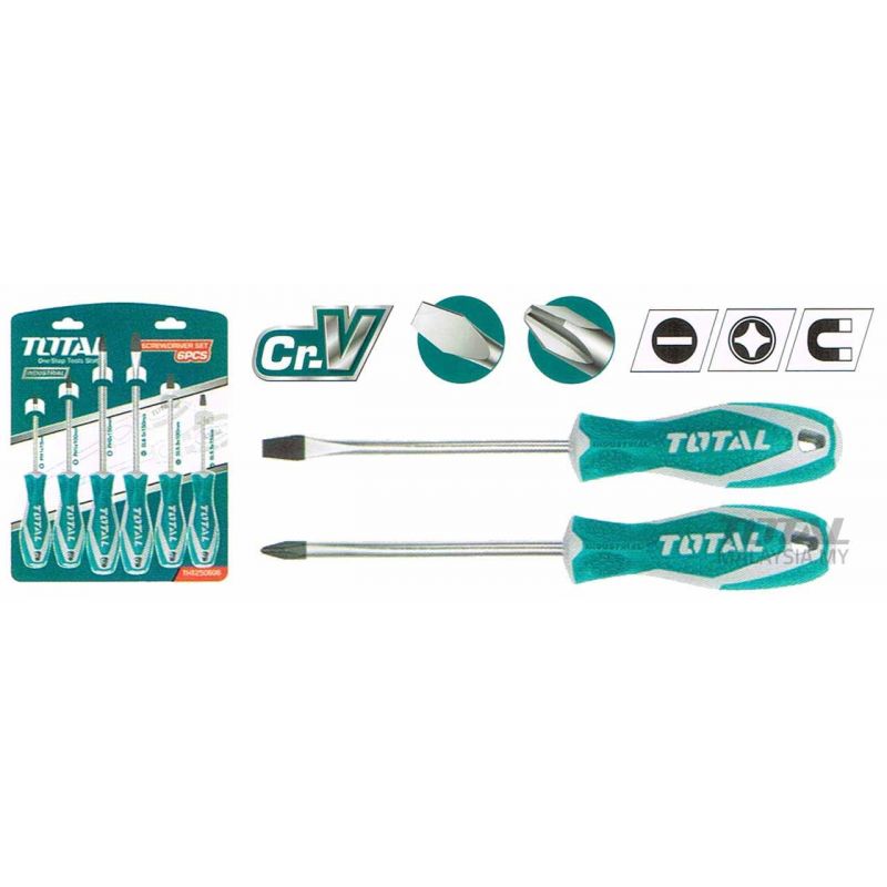 Total Screwdriver Set 6pcs THT250606 - Image 7
