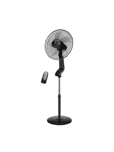 Dolphin Stand Fan - 16", 50W with Timer & Speed Settings, Plastic Blades, Remote Control and Touch Screen, ME-16088.