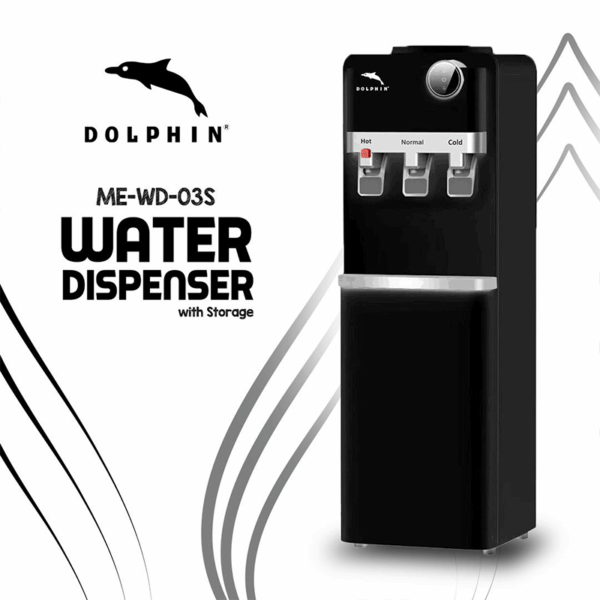 Dolphin Water Dispenser Hot, Cold & Normal Functions with Storage ME-WD-03S - Image 2