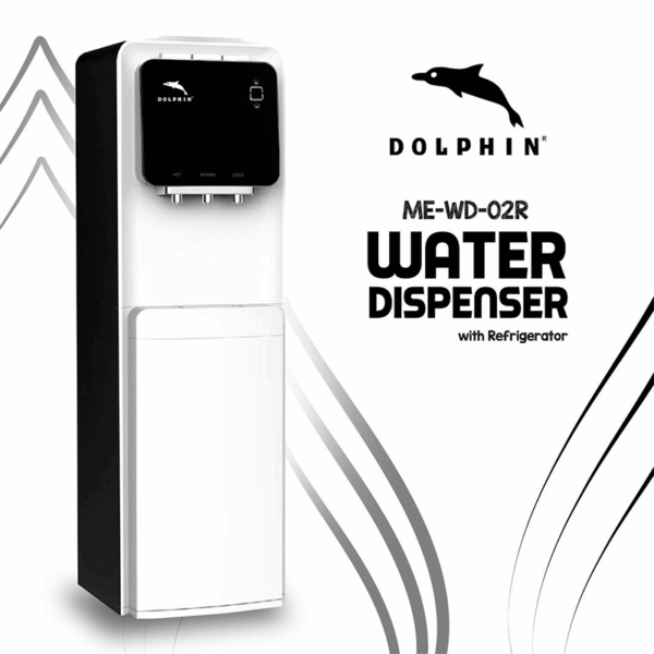 Dolphin Water Dispenser Hot, Cold & Normal Functions with Refrigerator ME-WD-02R - Image 2