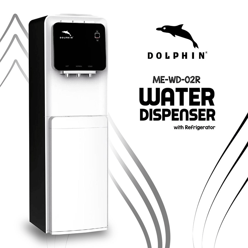 Dolphin Water Dispenser Hot, Cold & Normal Functions with Refrigerator ME-WD-02R - Image 2