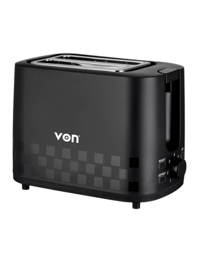 Von Bread Toaster 2 Slice, Black VSTP0-2MDK