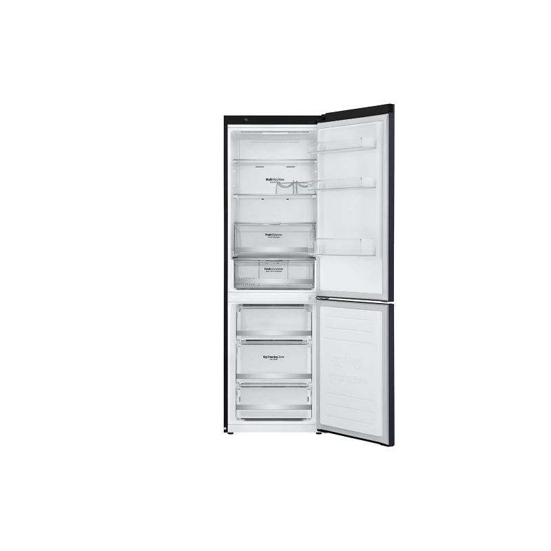 LG Refrigerator 374L Bottom Freezer with Inverter Linear Compressor Matte Black GCB459NQDZ - Image 2
