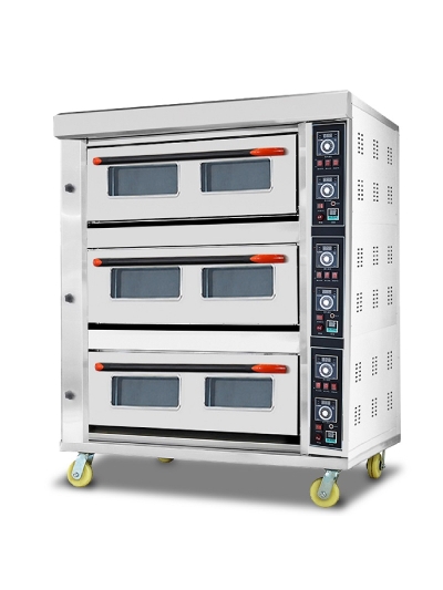 Generic Commercial Electric Baking Oven 3 Door 9 Tray