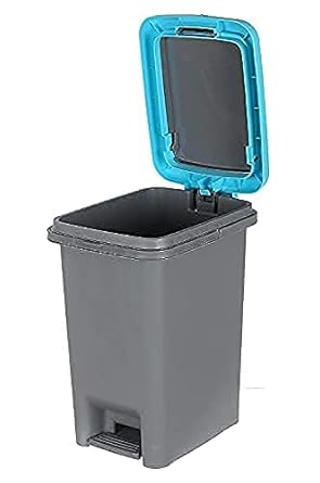 Apex Push and Pedal Dustbin 10l Capacity Plastic Lightweight Unbreakable 450452 - Image 3