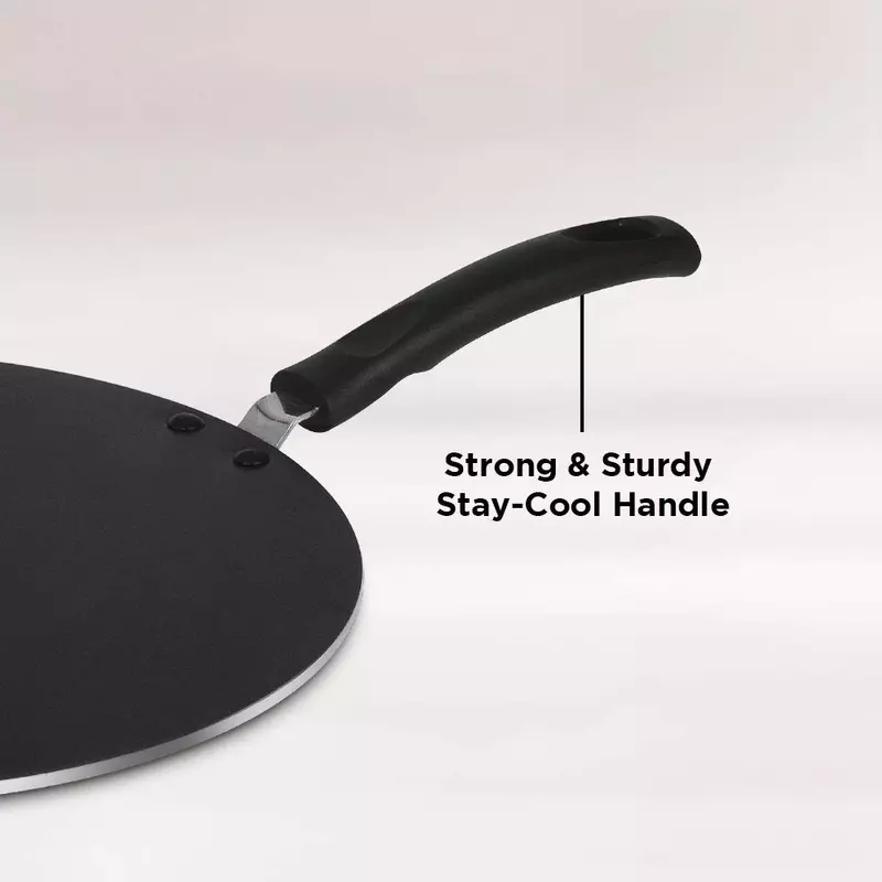 Pigeon Tawa Non-Stick Concave 25cm Aluminium Multi Tawa Pancake Pan Flat Pan Dosa Pan 260 - Image 5