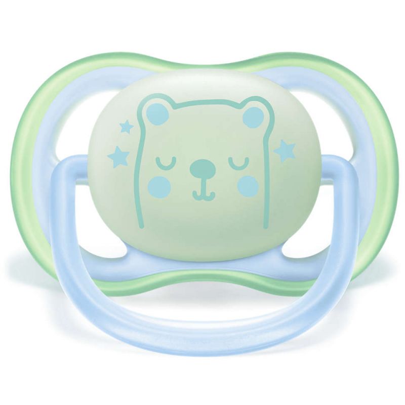 Philips Avent Soother Ultra Air Night Time 0-6m 2's 376/10 - Image 2