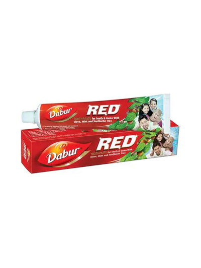 Dabur Toothpaste 200g with Brush Red (Pack of 6) DRPB200