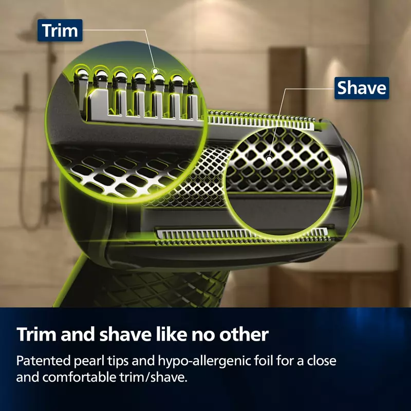 Philips Cordless Bodygroom & Intimate Areas Trimmer, Clinically Tested for Sensitive Skin, 40 min Runtime, Bi-directional Trimmer and 3mm Comb Series 3000 BG3007 - Image 6