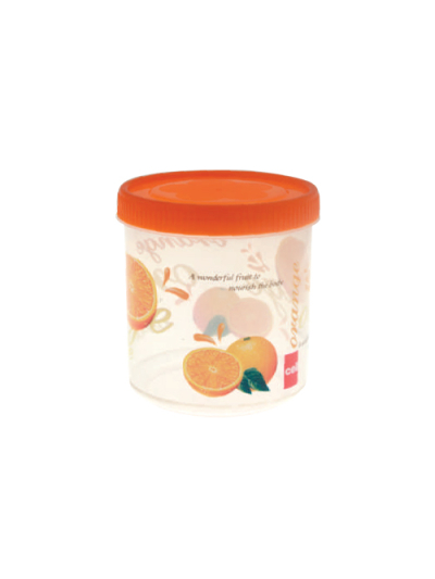 Cello Plastic Container Jar 1000ml Printed (Pack of 12)