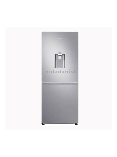 Samsung Refrigerator 284L with Flat Design, Double Door, Bottom Mount, Optimal Fresh Zone, Silver RB37N4160/RB30N4160