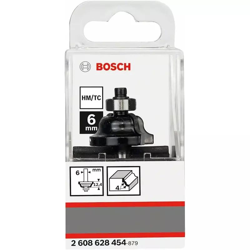 Bosch Edge Profiling Bit 6mm, 28.6 x 12.4 x 54mm 2608628454 - Image 3