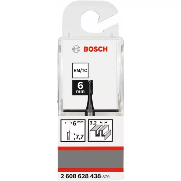 Bosch Straight Bit 6mm, 3 x 7.7 x 51mm 2608628438 - Image 3