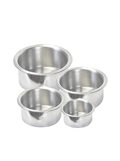 Nadstar Aluminium Sufuria 4pcs No Lid 24-25-26-27
