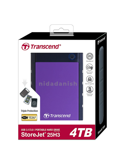 Transcend USB External Hard Drive 4TB 3.0