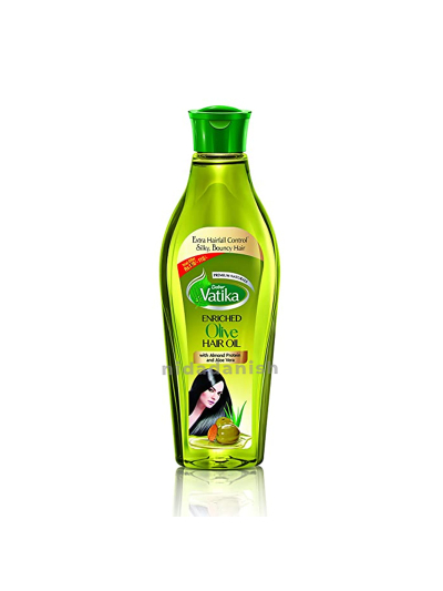 Vatika Hair Oil Natural Moisturizing, Strengthening & Hair Oil for Healthy Scalp, Nourishing Hair Oil for Soft, Manageable, and Silky Hair From Root to Tip (Olive) 200ml (Pack of 6)