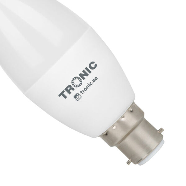 Tronic 5 Watts Candle Tail LED Daylight B22 (Pin) Bulb - Image 3