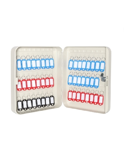 Generic Key Box Holder with Key Lock 48/50 Keys Aluminium (Keychain Included)