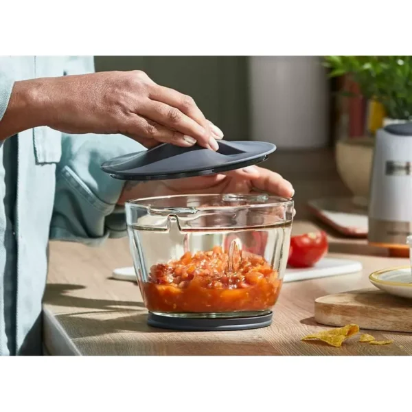 Kenwood Chopper 600ml Steel Bowl 500w Chp62.700si Dripper Pro, Quad Blade, Storage Lid, Dual Speed, Spatula, Ice Crush Function - Image 5