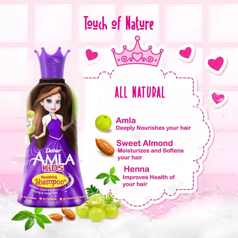 Dabur Amla Nourishing Shampoo for Kids 200ml 6pcs DASK200 - Image 4