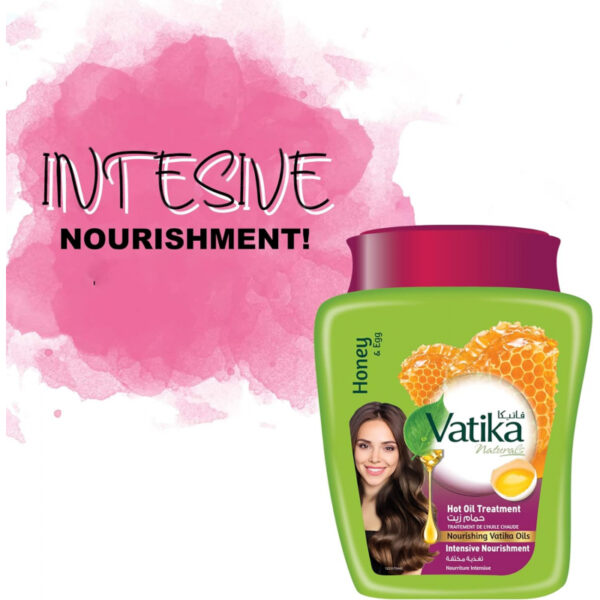 Vatika Hot Oil Treatment Hammam Zaith With Egg & Honey, Hot Oil Treatment For Intensive Nourishment 500gm Egg (Pack of 3) - Image 5