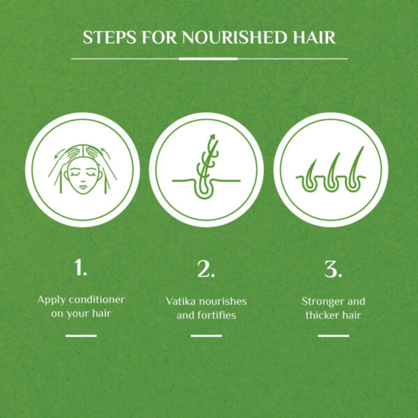 Vatika Conditioner Hair Fall Control, Natural Moisturizing Hair Conditioner for Women, All Hair Types, Scalp Hydrating Moisturizer, 200ml Wild Cactus (Pack of 3) - Image 6