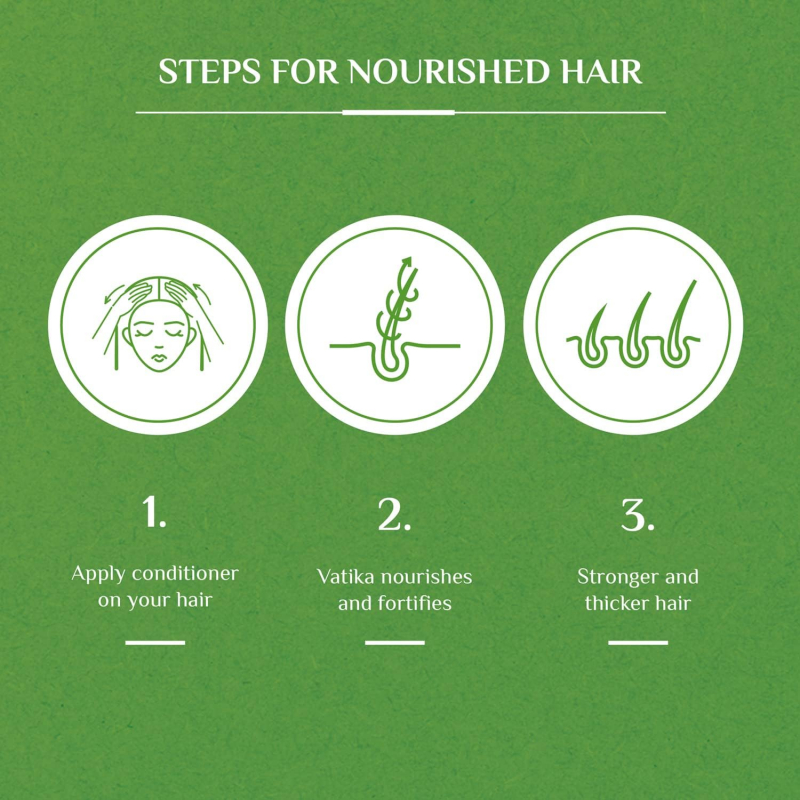 Vatika Conditioner Hair Fall Control, Natural Moisturizing Hair Conditioner for Women, All Hair Types, Scalp Hydrating Moisturizer, 200ml Wild Cactus (Pack of 3) - Image 6