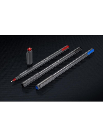 Pentonic Ballpen Assorted Dispenser, Low Viscosity Ink Allows The Rolling Ball to Glide Across All Kinds of Paper Surfaces Without Smearing, Sleek Charcoal Gray Finish 50pcs PBPA50S