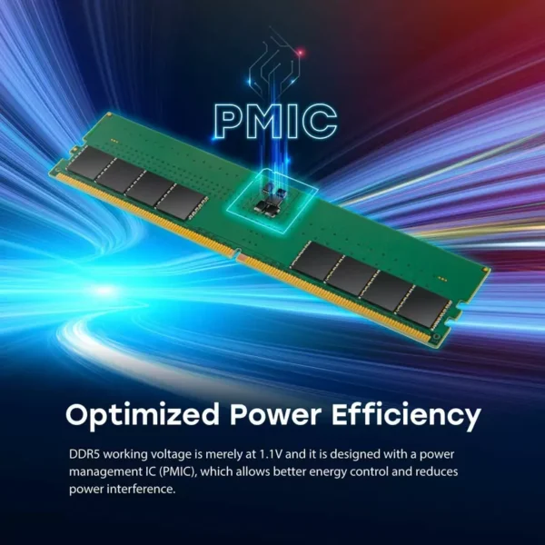 Transcend Desktop Memory Module - 16GB RAM DDR5 5600, U-DIMM, 1Rx8 Configuration, 1.1V, JM5600ALE-16G. - Image 5
