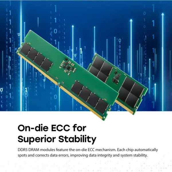 Transcend Desktop Memory Module - 16GB RAM DDR5 5600, U-DIMM, 1Rx8 Configuration, 1.1V, JM5600ALE-16G. - Image 6