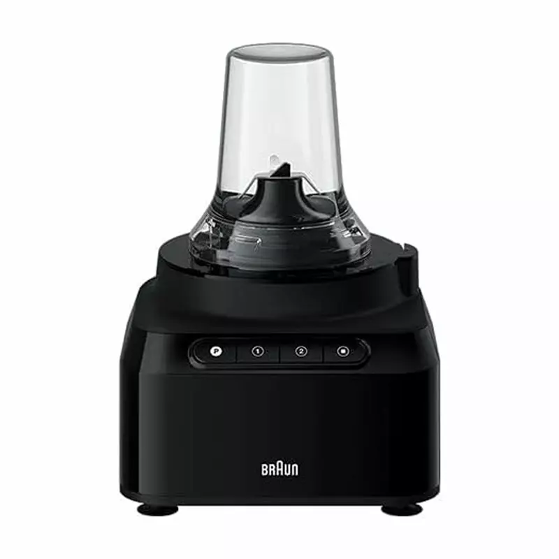Braun Food Processor 7 Attachment , 800W, 2 Speeds, Pulse Function, 1.2L Capacity, Blender & Bowl 2L , Slicing and Grating disc, Dough, Ice Crusher Blade, FP301AI-FP3132BK - Image 8