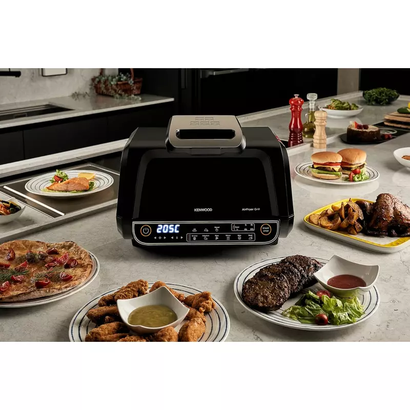 Kenwood Airfryer 8l Digital Touch Screen 4 in 1 Fry, Grill, Roast and Bake 1700w Ghf40.000bk4 Grill Levels, 8 Preset Functions - Grill, Air Crisp, Roast, Bake, Pizza, Reheat, Dehydrate & Manual Function - Image 6