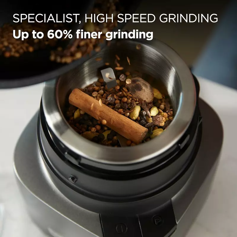 Kenwood Chopper and Grinder 2 in 1 500ml Plastic Bowl 800w Chp80.000si Powerful Metal Grinder and Electric Chopper with Eversharp Quadblades, Dripper Pro, Spatula for Wet Chopping & Dry Grinding - Image 6