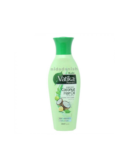 Dabur Vatika Naturals Coconut Hair Oil with Henna, Amla, Lemon & 5 Herbs - Nourish & Strengthen Hair & Scalp for Healthy & Radiant Hair for Kids, Women & Adults 250ml (Pack of 6)