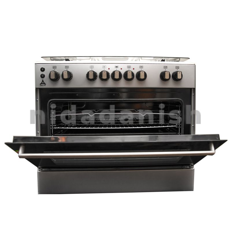 Delta Cookers 90x60cm Electric Oven & Grill 4 Gas & 2 Electric Burner DGC9042.I - Image 3
