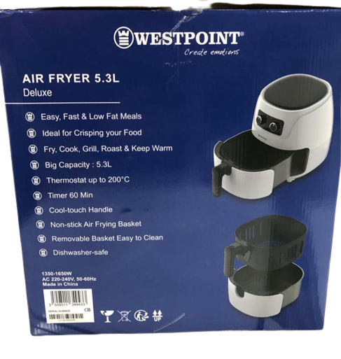 Westpoint Air Fryer 1500W 5.3L WAFC-531522 - Image 4