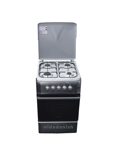 Westpoint Cooker 50x55cm 4 Gas Burners with Gas Oven Auto Ignition Black WCER5540G3N