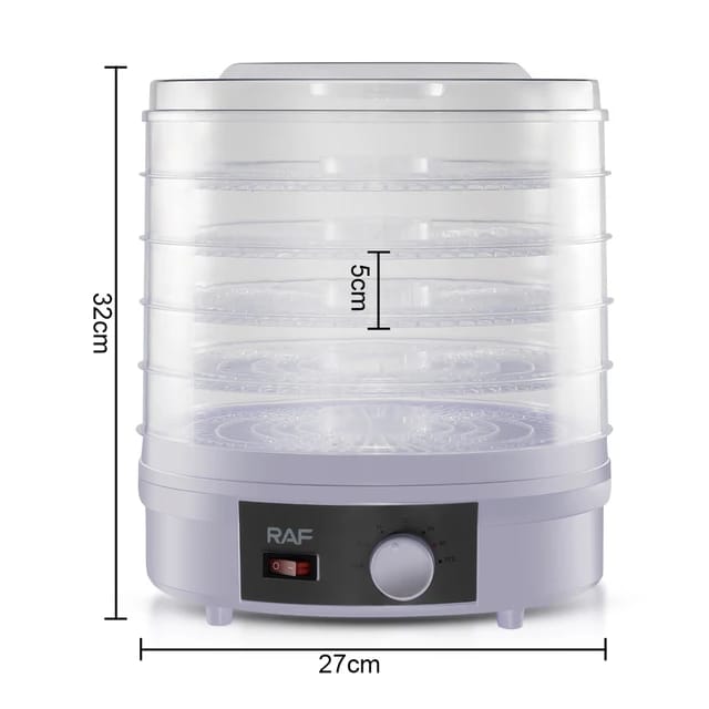 RAF Fruit Dehydrator 5 Trays 350W, Adjustable Temperature, Simple Operation R.6800 - Image 6