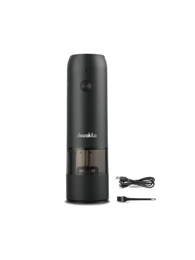 Decakila Pepper Grinder 12W Electric Stainless Steel Body Carbon Steel Shaft Grinding Coarseness Adjustment Built-in LED Lamp KMTT023B