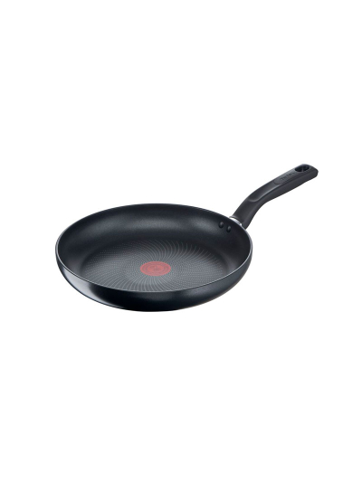 Tefal Total Induction Frypan 24cm Non Stick Thermo Signal Titanium Partials 100% Safe Frying Pan Black Aluminium G1520444