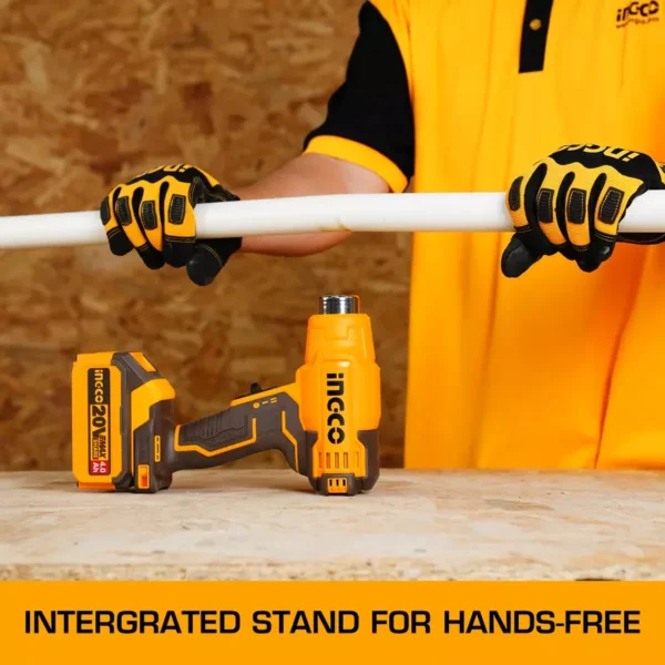 Ingco Lithium-Ion Cordless Heat Gun HGLI20025 - Image 4